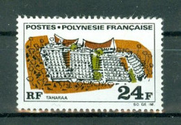 POLYNESIE - N°76 Oblitéré. Grands édifices. - Used Stamps