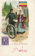 PC POSTS OF THE WORLD, LA POSTE EN ROUMANIE, Vintage LITHO Postcard (b47879) - Poste & Facteurs