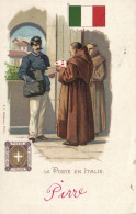 PC POSTS OF THE WORLD, LA POSTE EN ITALIE, Vintage LITHO Postcard (b47881) - Poste & Facteurs