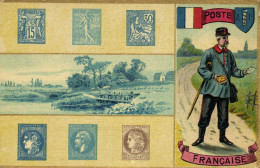 PC POSTS OF THE WORLD, LA POSTE FRANCAISE, Vintage LITHO Postcard (b47900) - Poste & Facteurs