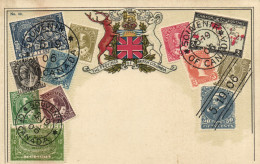 PC STAMPS, PROVINCE OF BRITISH COLUMBIA, Vintage EMBOSSED Postcard (b47905) - Poste & Facteurs