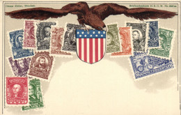 PC STAMPS, UNITED STATES OF AMERICA, Vintage Postcard (b47907) - Poste & Facteurs