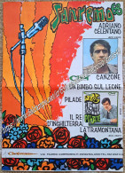 B245> < ADRIANO CELENTANO PILADE CLAN > Pagina Pubblicità Per Il < Festival Di Sanremo > 1968 - Manifesti & Poster