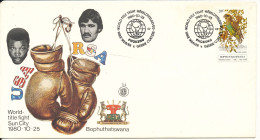 Bophuthatswana FDC 25-10-1980 World Titlefight Sun City Mike Weaver V Gerrie Cooetzee With Cachet - Bophuthatswana