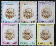 Zaire 1980 Albert Einstein Scientist Sc 853-58 MNH # 141 - Albert Einstein