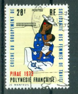 POLYNESIE - N°93 Oblitéré. Crèche Du Groupement De Solidarité De Femmes De Tahiti. - Usados