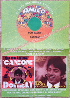 B245> < DON BACKY > Pagina Pubblicità Per Il 45 Giri < Canzone > GENNAIO 1968 - Posters