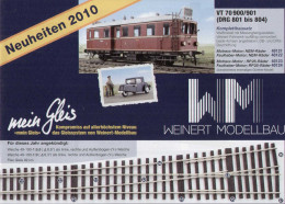 Catalogue WEINERT MODELLBAU 2010 Neuheiten Züge HO HOe Automodelle HO Gleis - Duits