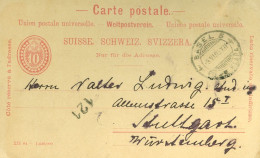 SUISSE / ENTIER POSTAL / CARTE POSTALE DE 10cts DE 1905 - Enteros Postales