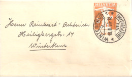 SUISSE / BANDE DE JOURNEAUX DE 5cts ORANGE OBLITEREE - Enteros Postales