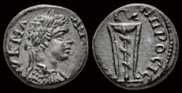 Moesia Inferior Nicopolis Ad Istrum Caracalla AE Assarion Tripod With Serpent - Provinces Et Ateliers