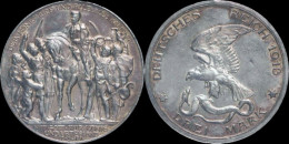 Germany Preussen Wilhelm II 3 Mark 1913A - Befreiungskampf - 2, 3 & 5 Mark Silber