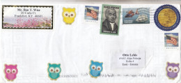 GOOD USA Postal Cover To ESTONIA 2016 - Good Stamped: Globe ; Flag ; Allen ; Coast Guard - Storia Postale