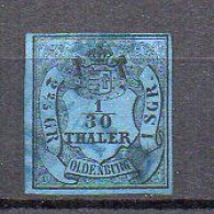 Oldenburg 1852 - Mi 2 II - O - Used (2ZK12) - Oldenburg