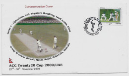 NEPAL 2009, 2010, 2011 THREE DIFFERENT SPECIAL COVER, CRICKET, FLAG, WICKETKEEPER, BALL, BATSMAN, PITCH, ETC... - Cricket