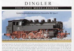 Catalogue DINGLER EXCLUSIVE MODELLBAHNEN 1986 Spur I Informationsblatt - German