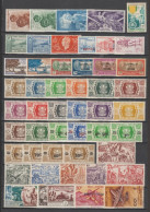 WALLIS ET FUTUNA - ANNEES COMPLETES 1941/54 AVEC AERIENS SAUF "FRANCE LIBRE" +PETAIN SURCHARGE * MLH - COTE = 132.75 EUR - Unused Stamps