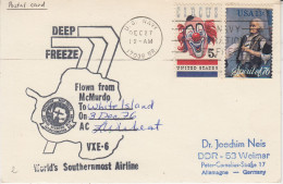 USA  Antarctic Development Squadron VXE-6 From McMurdo To White Island 3 DEC 1976  (58831) - Vols Polaires