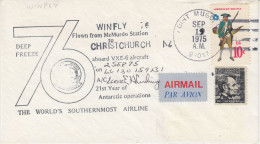 USA  Antarctic Development Squadron VXE-6 From McMurdo To Christchurch 2 SEP 1975  (58833) - Vols Polaires