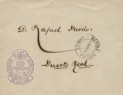 Carta Remitida Por Dr. Thebussem, Circulada En Franquicia A Puerto Real, Año 1907. - Postage Free