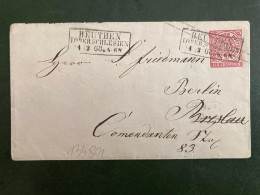 LETTRE EP EIN GROSCHEN OBL.14 12 68 BEUTHEN LOBERSCHLESIEN - Postal  Stationery