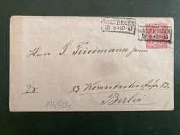 LETTRE EP EIN GROSCHEN OBL.13 8 10-11 SALZBRUNN - Enteros Postales