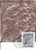 ITALIE - CARTE MAXIMUM - Yvert N° 1209 - La CREATION D'ADAM - OEUVRE De QUERCIA - Maximum Cards