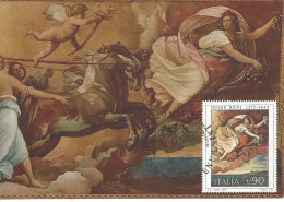 ITALIE - CARTE MAXIMUM - Yvert N° 1229 - L'AURORE - OEUVRE De GUIDO RENI - Cartoline Maximum