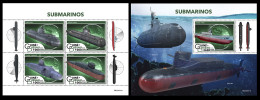 Guinea Bissau  2022 Submarines. (221) OFFICIAL ISSUE - Sous-marins