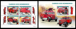 Guinea Bissau  2022 Fire Engines. (227) OFFICIAL ISSUE - Trucks