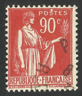 Error France 1932 - Big Dot In The Head Of The Letter "S" - Usados