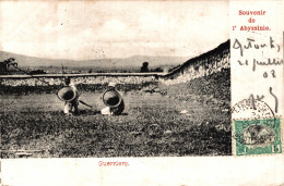 N°103961-cpa Souvenir De L'Abyssinie -guerriers- - Somalie