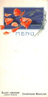 Menu Elixir D'Anvers Champagne Bouclier (8 X 16,5 Cm) - Menu