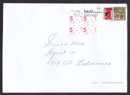 Netherlands: Cover, 2023, 6 Stamps, Gingerbread House, Candy Food, Christmas, Reindeer (minor Crease) - Lettres & Documents