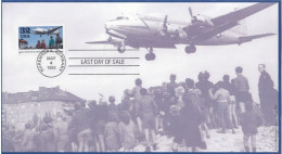 GOOD USA Postcard With Last Day Of Sale Cancel 1999 - Aviation / Berlin Airlift - 1981-00