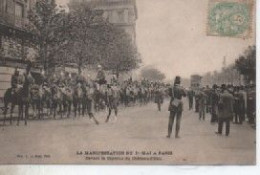PARISVLA MANIFESTATION  DU 1ER MAI  DEVANT LA CASERNE  DU CHATEAU  D EAU DATE DEPART 1906025 - Vakbonden
