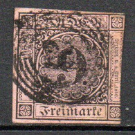 Col33 Allemagne Anciens états Bade N° 4 Oblitéré Cote : 30,00€ - Oblitérés