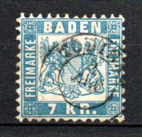 Col33 Allemagne Anciens états Bade N° 25 Oblitéré Cote : 50,00€ - Used