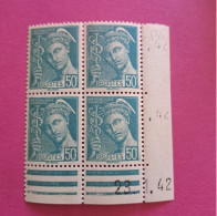N°538 Mercure - République Française 50c - 23.1.42 Neuf ** - 1940-1949