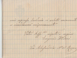 1904 LETTERA TIMBRO Meccanico A BANDIERA+da MINISTERO Delle POSTE E TELEGRAFI-C74 - Marcophilie (Avions)