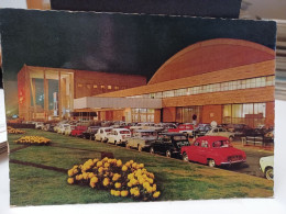 Cartolina Torino, Palazzo Esposizioni, 1971, Auto Renault Dauphine, Fiat 600 - Expositions