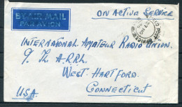 1946 GB Field Post Office F.P.O. Cover Lt. Col - International Amateur Radio Union, West Hartford, Conn. USA - Covers & Documents