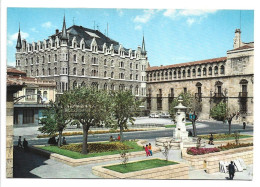 PLAZA DE SAN MARCELO, CAJA DE AHORROS Y DIPUTACION PROVINCIAL.- LEON -  CASTILLA Y LEON.- ( ESPAÑA ). - León