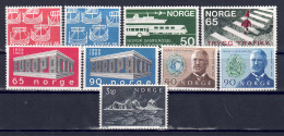 Norwegen 1969 - Markenlot Aus Nr. 579 - 587, Postfrisch ** / MNH - Ungebraucht