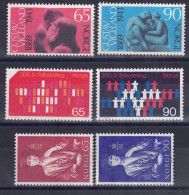 Norwegen 1969 - Markenlot Aus Nr. 594 - 599, Postfrisch ** / MNH - Ungebraucht
