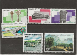 COTE D'IVOIRE - N°418 A 423  NEUF INFIME CHARNIERE -  ANNEE 1976 A 1977 - Côte D'Ivoire (1960-...)