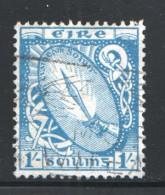 IRELAND  1940-68 1 Sh. «Sword Of Light» SG 122 Used Light Cancel - Usados