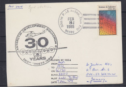 USA  Antarctic Development Squadron VXE-6 Flight "30 Years"  From McMurdo To South Pole  7 DEC 1984 (58839) - Vols Polaires