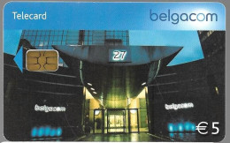 TC-PUBLIC-BELGACOM-5€-Gem6-31/08/2008-BATIMENT BELGACOM-TBE - - With Chip