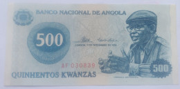 Nota 500 Kwanzas 11-11-1976 Angola Rare A/UNC - Angola